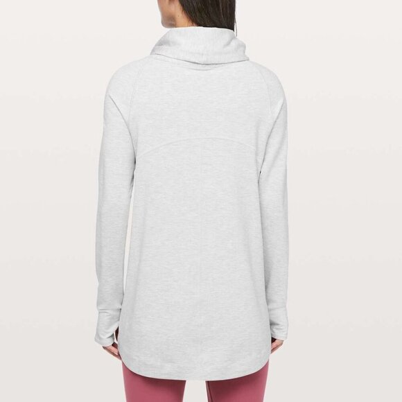 Lululemon Coast Easy Wrap- Heathered Grey Athletic Jacket- Size 4 - Picture 14 of 14